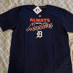 Detroit Tigers Navy Blue T- Shirt